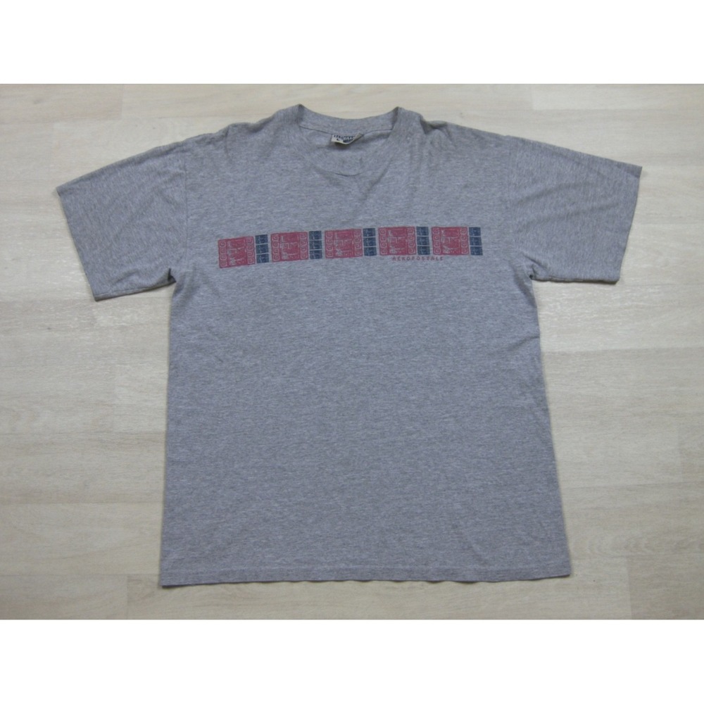 Vintage 90s Aeropostale "Aerographic" T-Shirt Men's (L) Tribal Aztec Tiki Y2K